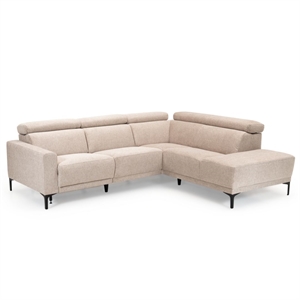 New York Sofa med open end 260 x 222 cm. - Brego Beige 3590
